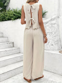 Tabitha Tie Back Waist Long Pants