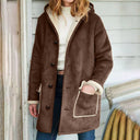 Loose-Fit Hooded Coat